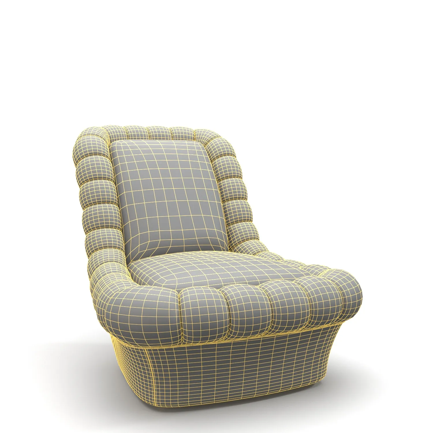 Italian Vintage Armchairs PBR 3D Model_07